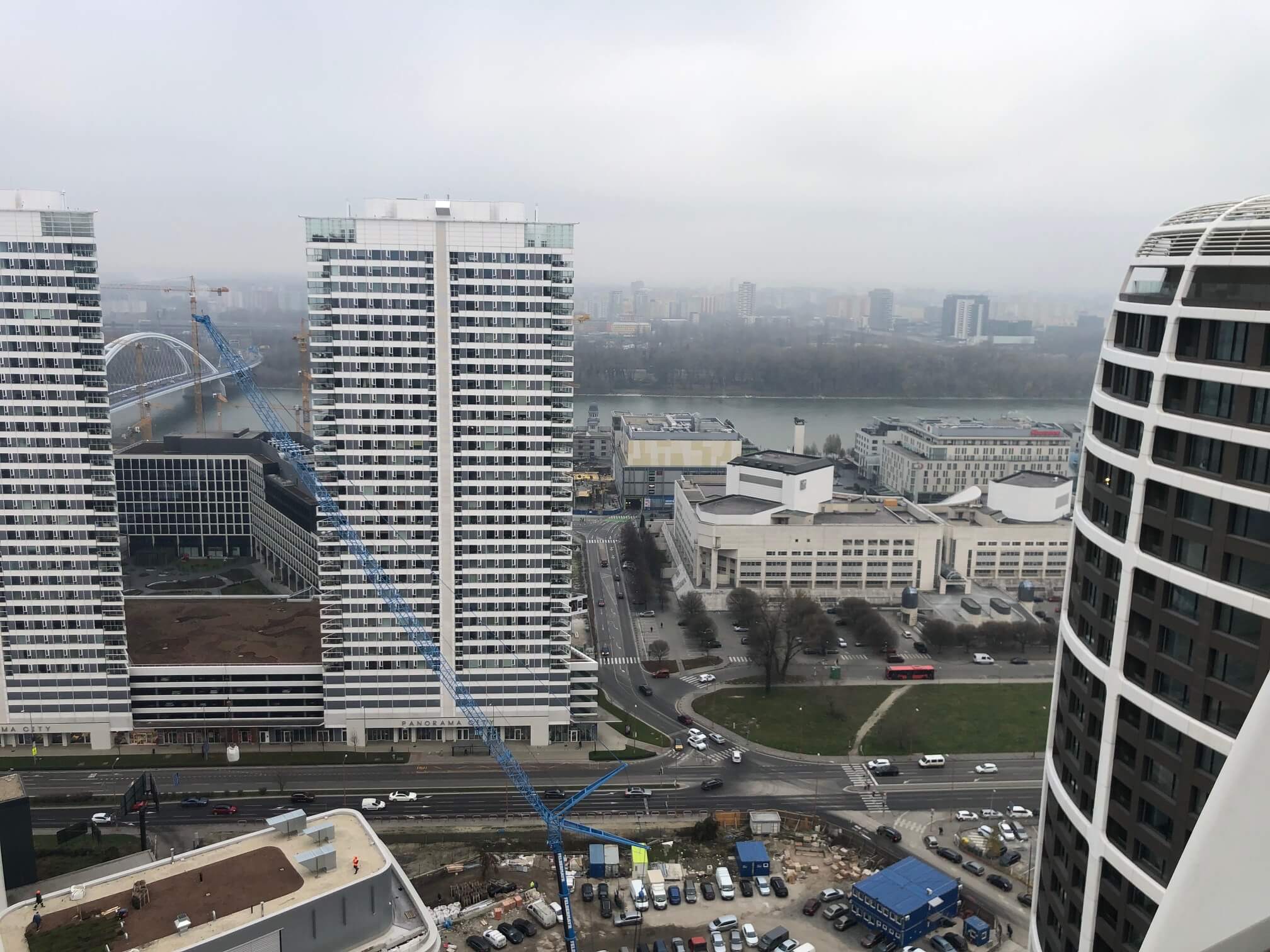 Predané: 2 izbový byt v Sky parku, I Veža, 6 nadzemné podlažie, úžitková 46,28 m2 ,Loggia 4,75m2, parkovanie-7