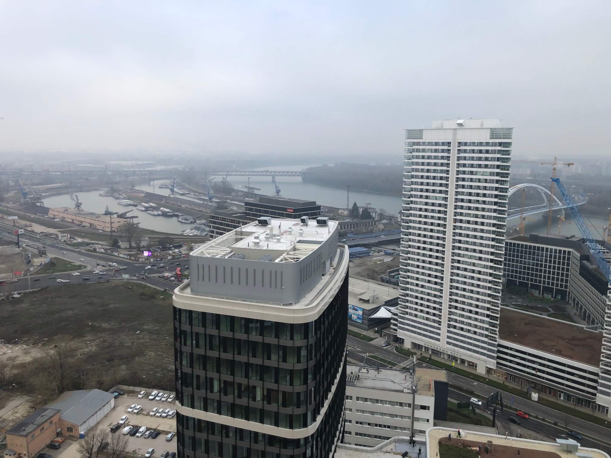 Predané: 2 izbový byt v Sky parku, I Veža, 6 nadzemné podlažie, úžitková 46,28 m2 ,Loggia 4,75m2, parkovanie-5