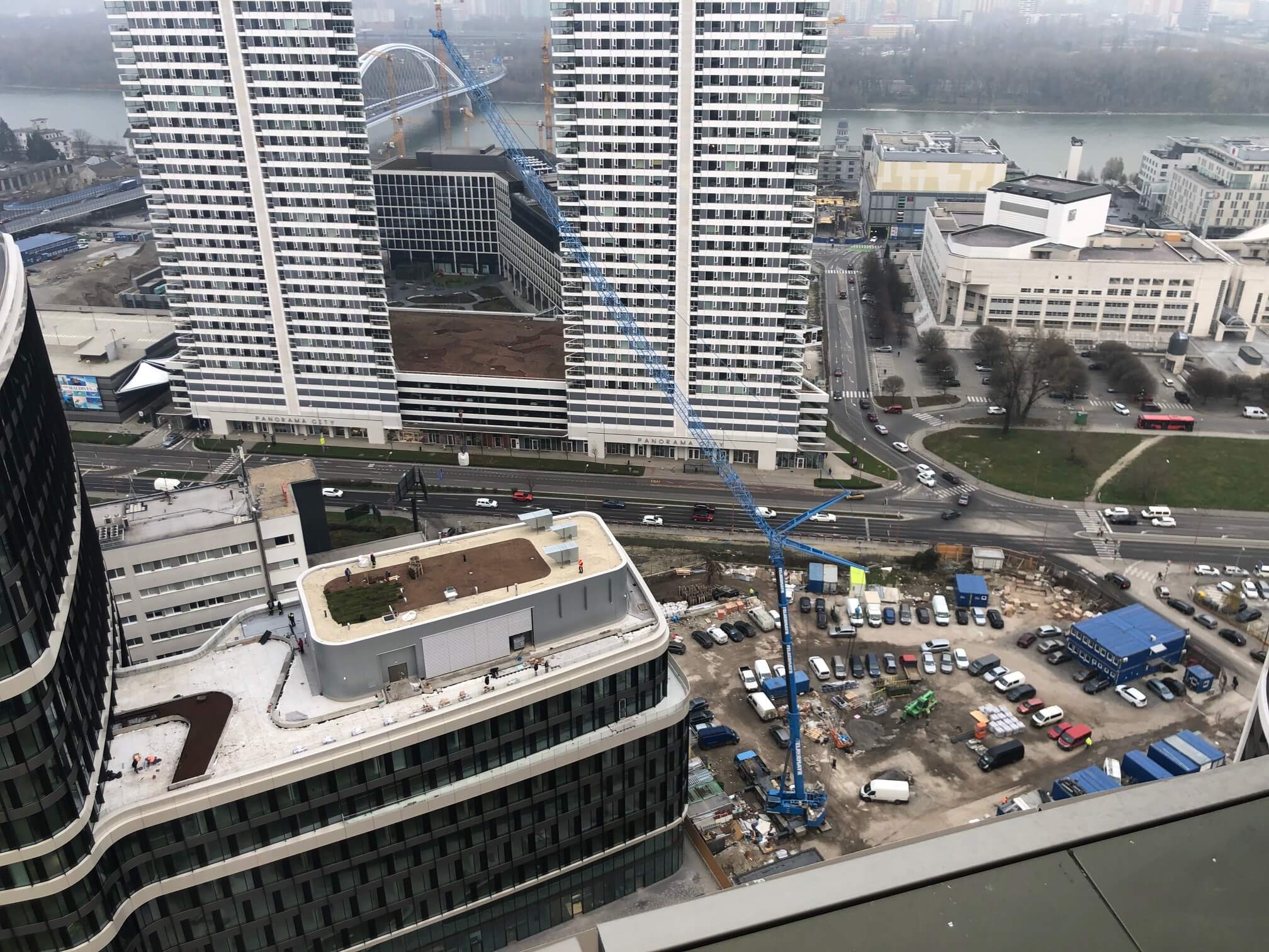 Predané: 2 izbový byt v Sky parku, I Veža, 6 nadzemné podlažie, úžitková 46,28 m2 ,Loggia 4,75m2, parkovanie-4