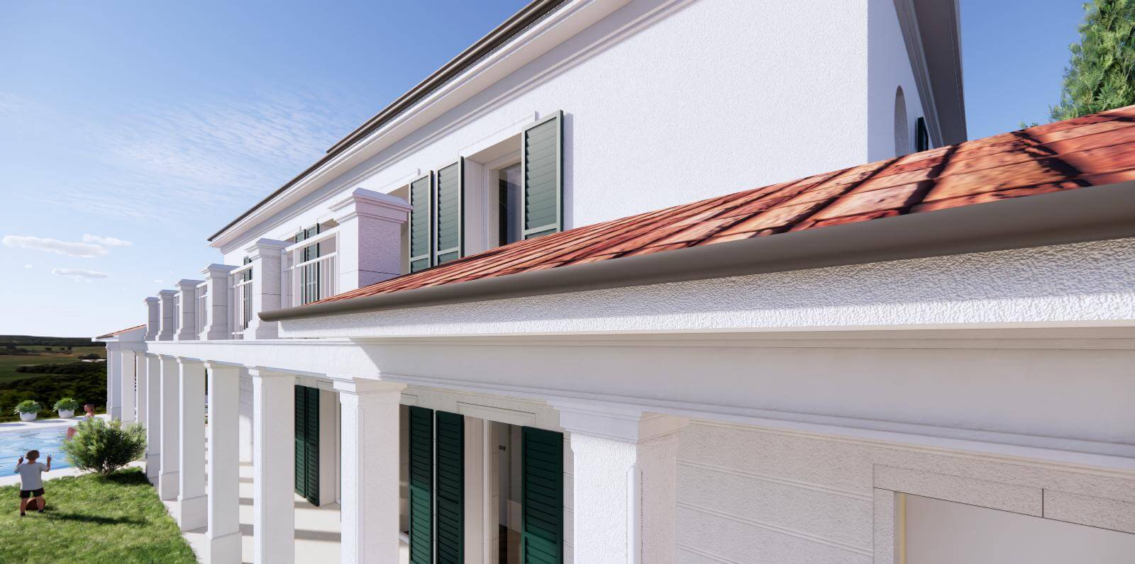 Predané: Veľký rozostavaný rodinný dom, 3NP spolu 355,13m2,pozemok 650m2,Novalja, na ostrove Pag, Chorvátsko-12