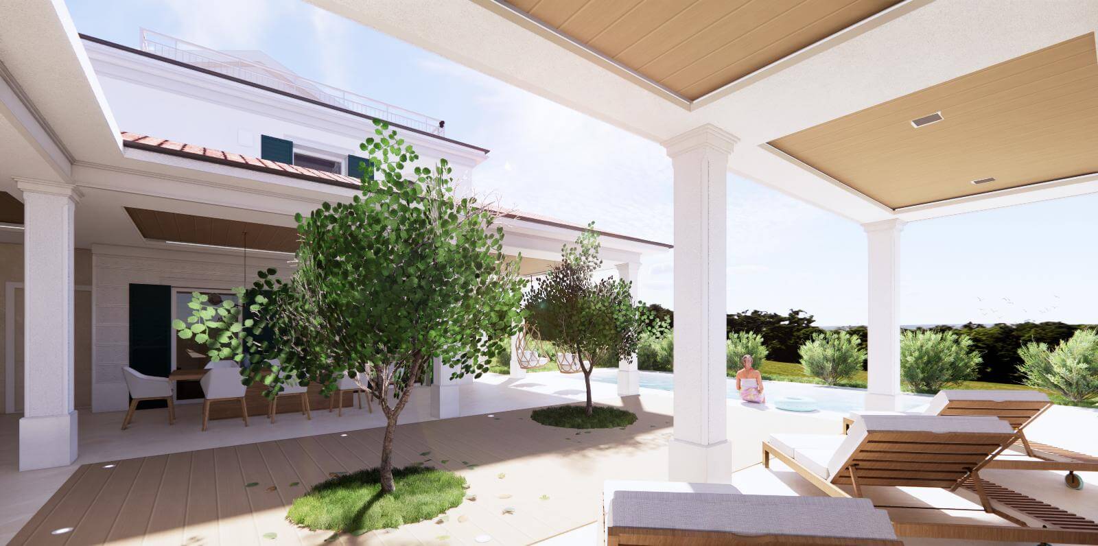 Predané: Veľký rozostavaný rodinný dom, 3NP spolu 355,13m2,pozemok 650m2,Novalja, na ostrove Pag, Chorvátsko-13