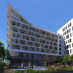 Na predaj tri 1 izbové byty v projekte Prístavná 1, Bratislava, úžitková plocha 41m2, balkón 6,6m2-2