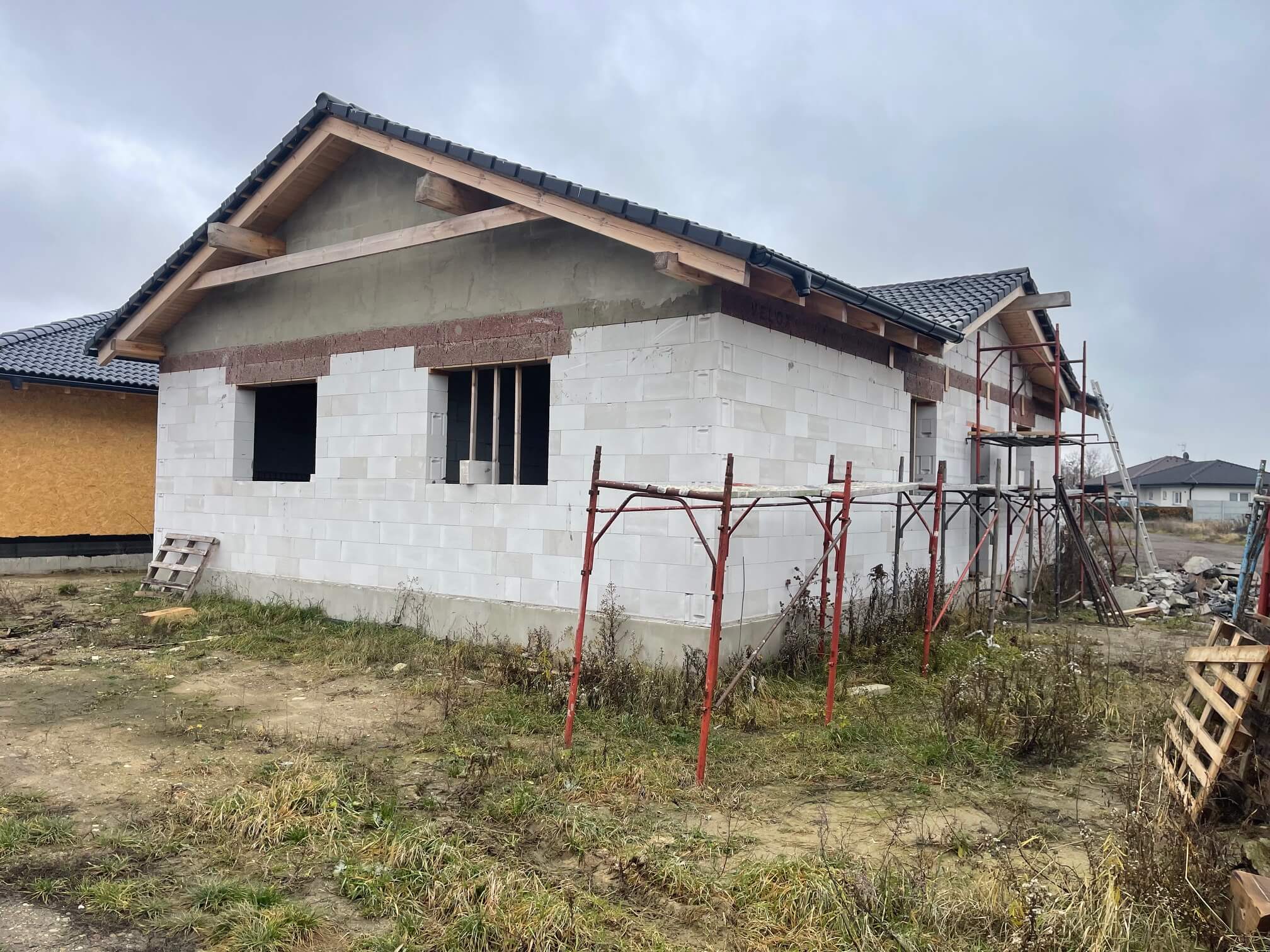 Predané: Predaj rozostavaného RD, dokončený 03/26, úžitková 105m2, pozemok 560m2, Gajary-3