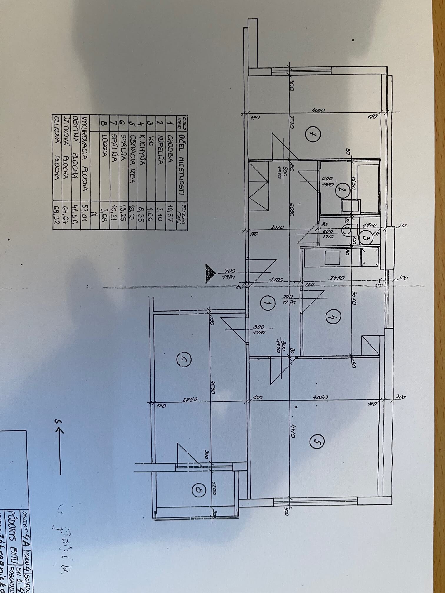 Predané: Na predaj 3 izbový byt, úžitková 66,24m2, loggia 3,68m2, 3poschodie, Klincová 21 v Ružinove-22