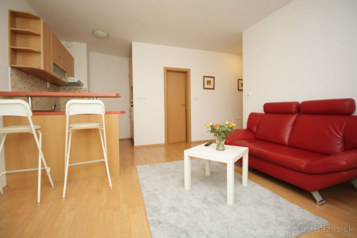 2 izbový byt, úžitková 44,7m2, rok výstavby 2006, zariadený, parkovacie státie, Zádunajská cesta 6, pri Auparku-2